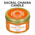 Bougie Énergétique Chakra Sacré & Cristaux