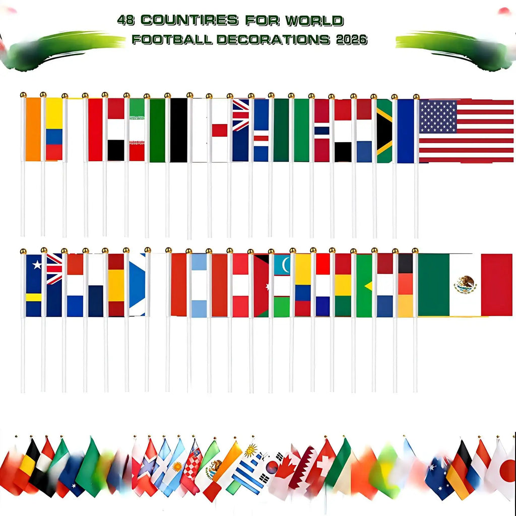 Handheld Flags 48 Countries International