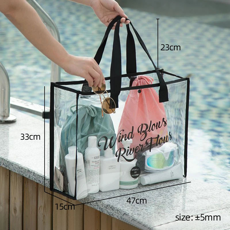 Sac de Plage Transparent Waterproof XL