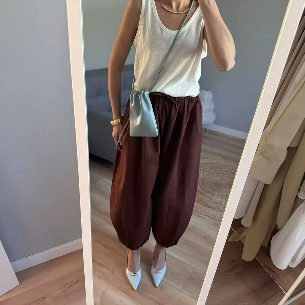 Pantalon Palazzo "Sable Nomade"