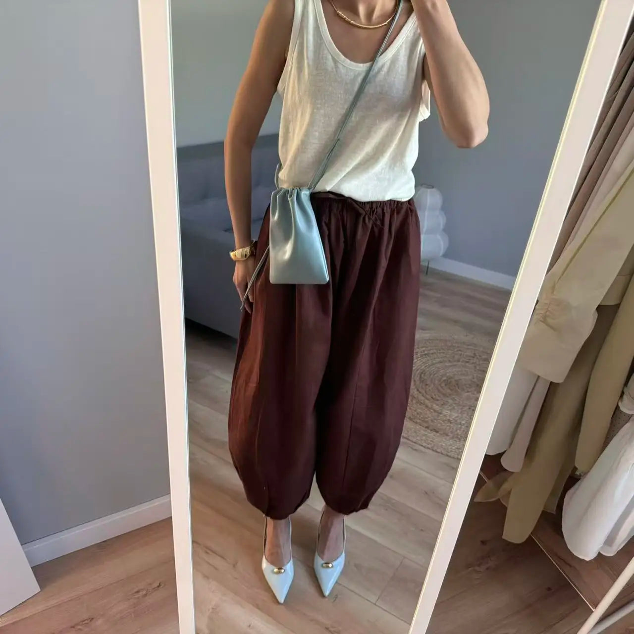 Pantalon Palazzo "Sable Nomade"