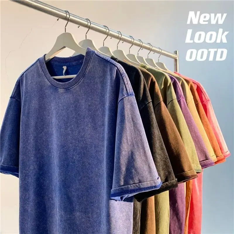🌿 T-shirt Oversize Vintage 100 % Coton