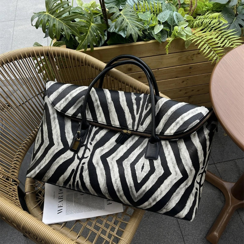 Grand sac zébré – City Tote