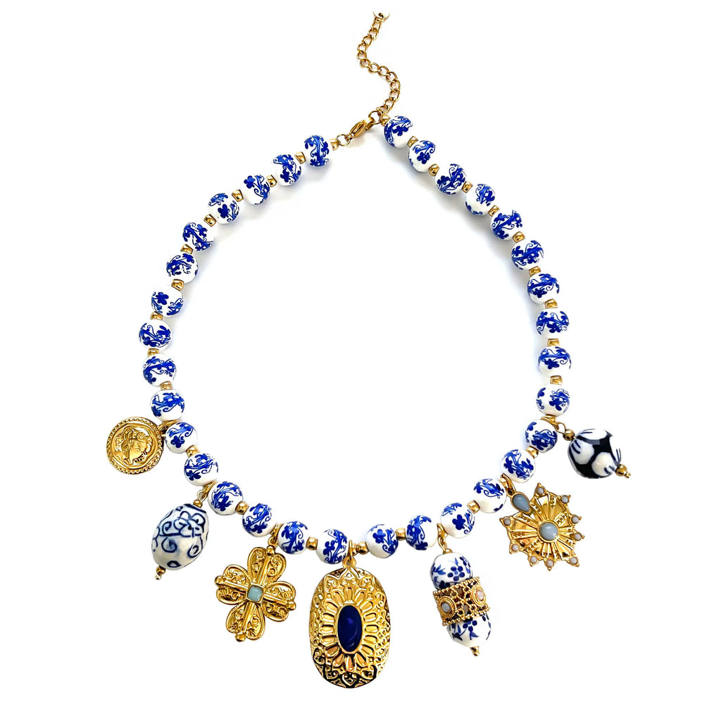 💙 Collier Bohème Azulejo
