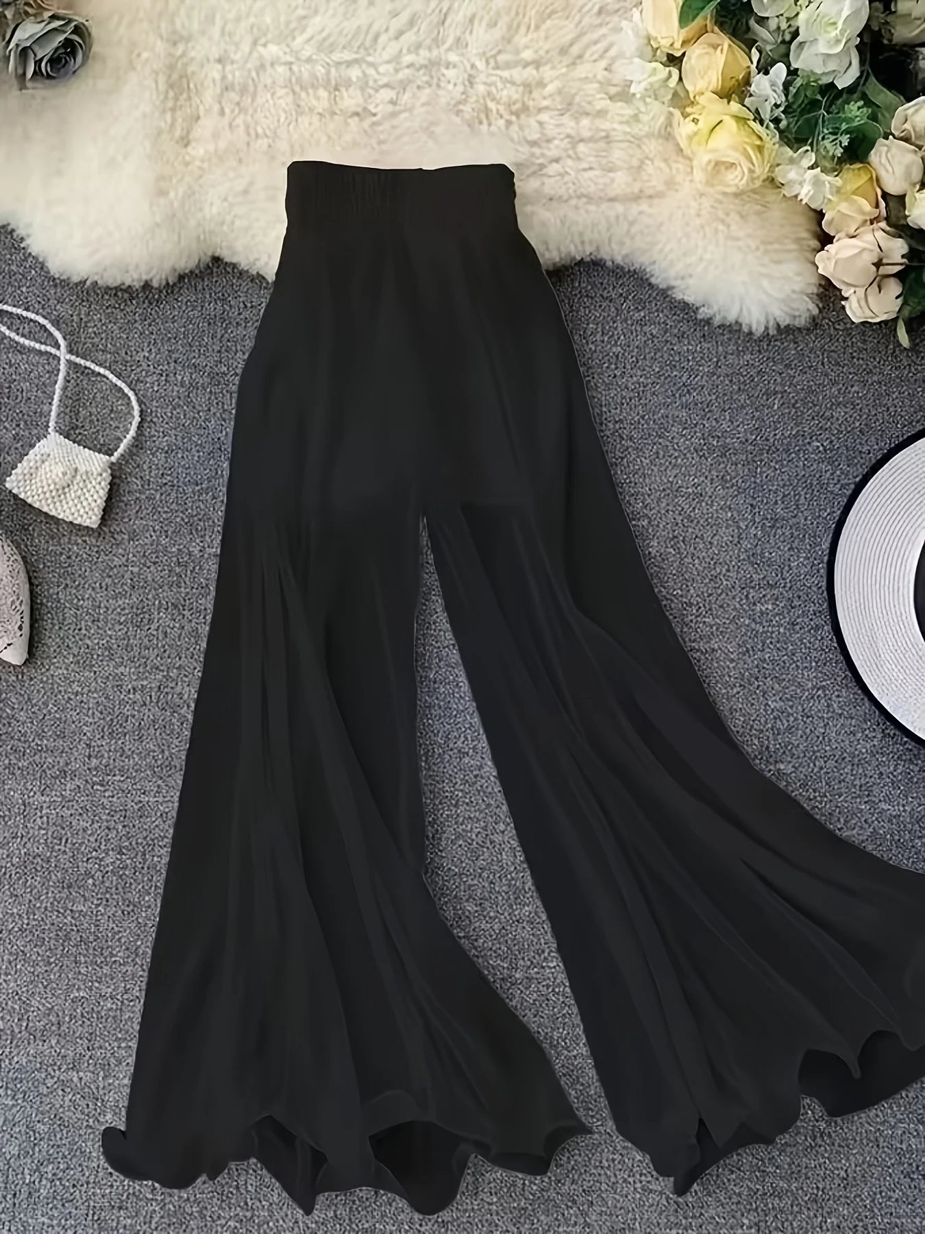 Pantalon Palazzo "Brise Nocturne"