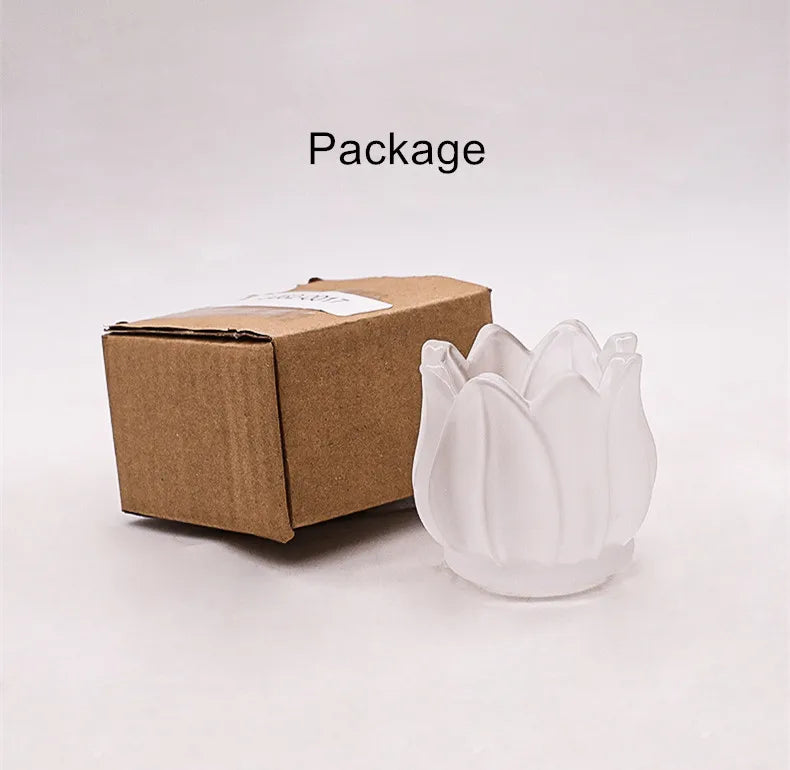 Photophore Fleur de Tulipe en Verre – Élégance & Ambiance Cocooning