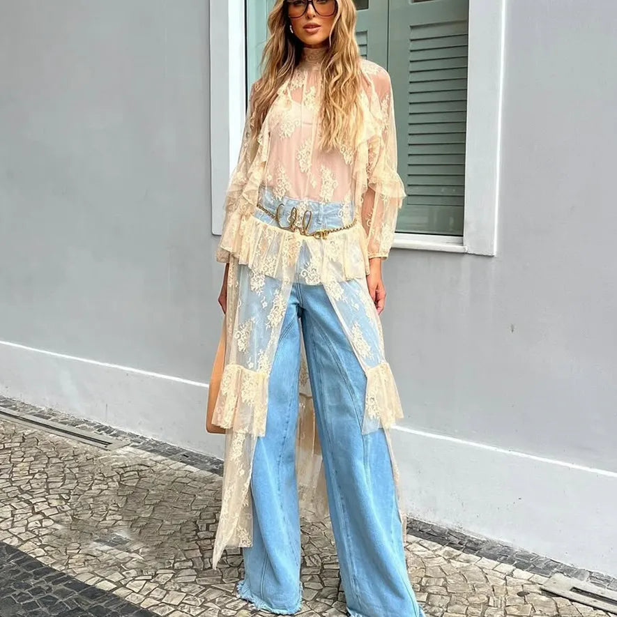 Kimono Bohème Riviera en Dentelle