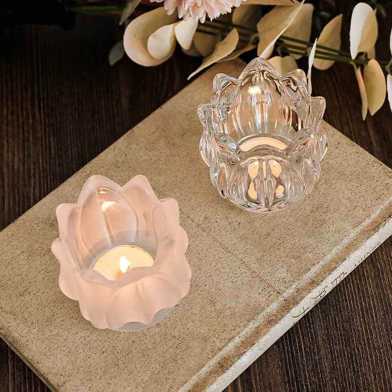 Photophore Fleur de Tulipe en Verre – Élégance & Ambiance Cocooning