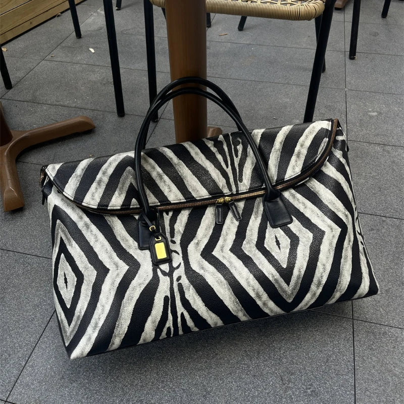 Grand sac zébré – City Tote