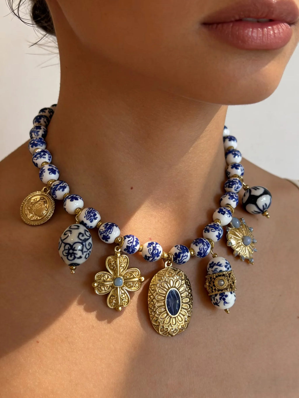💙 Collier Bohème Azulejo