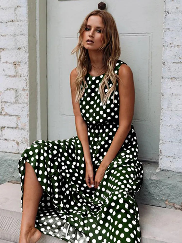 La Dolce Pois – Robe Bohème Riviera
