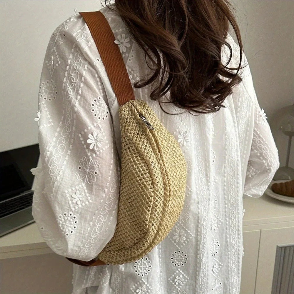 Le Nomade Tressé – Sac Bohème Sable