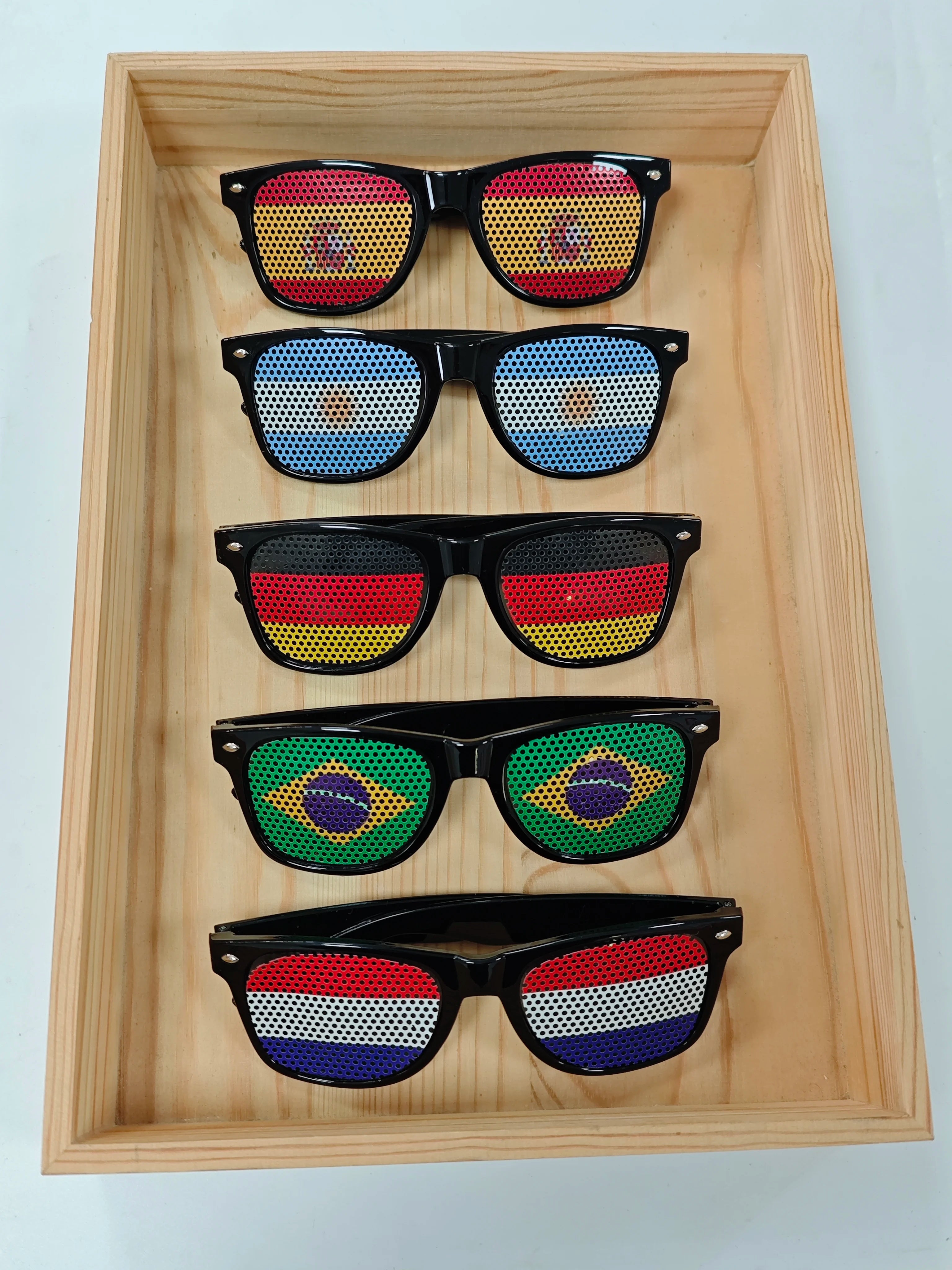 8PCS HD Vision Flag Sunglasses