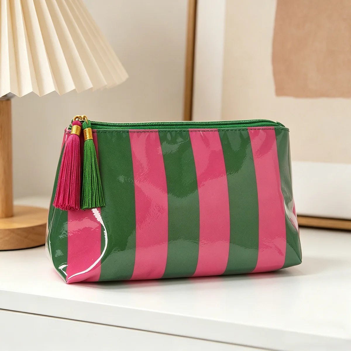 Trousse Marbella rayée