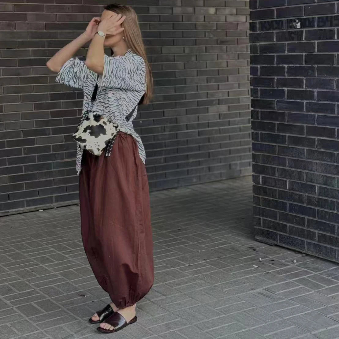 Pantalon Palazzo "Sable Nomade"