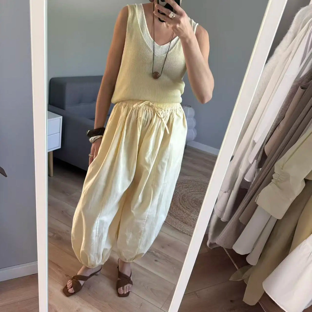 Pantalon Palazzo "Sable Nomade"
