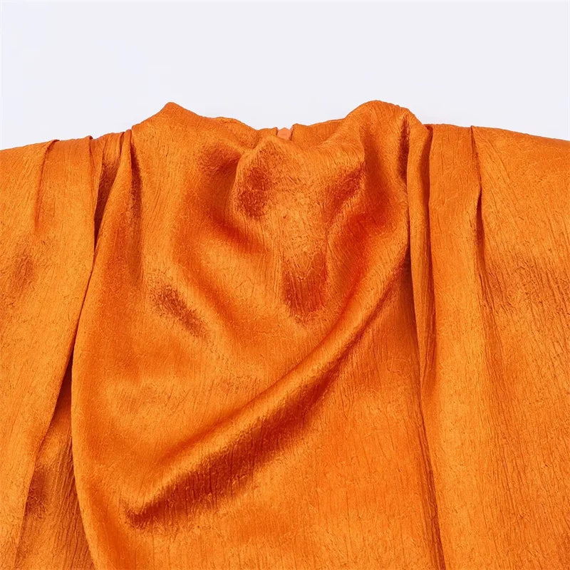 Top Satin "Coucher de Soleil"
