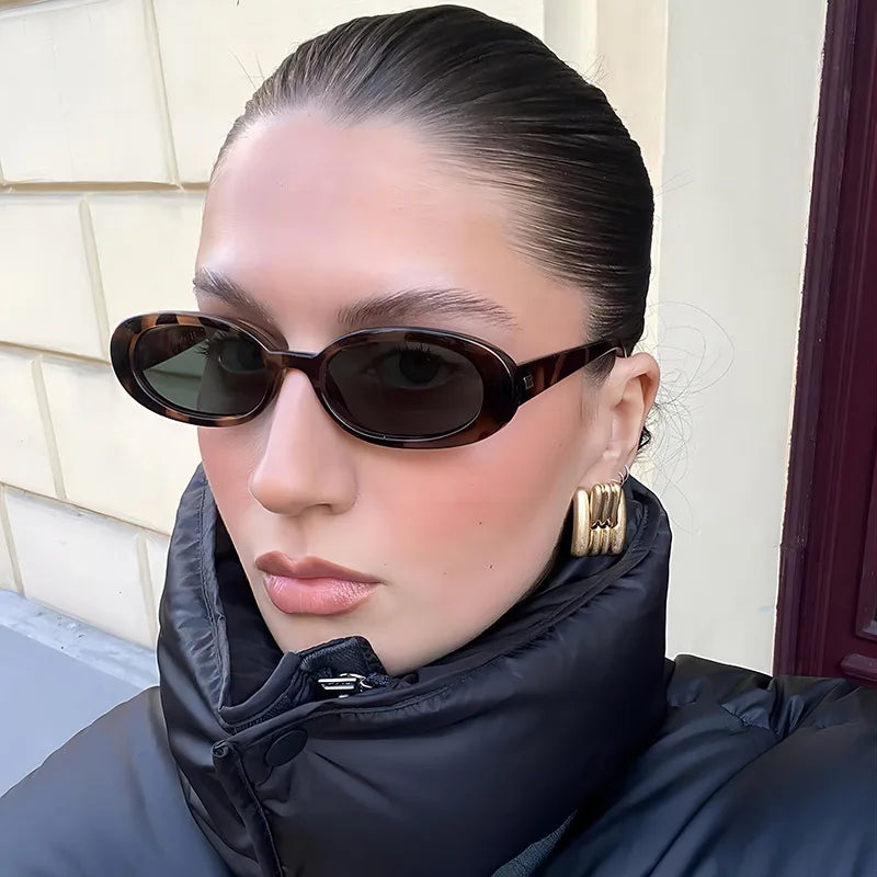 Lunettes de soleil rétro ovales