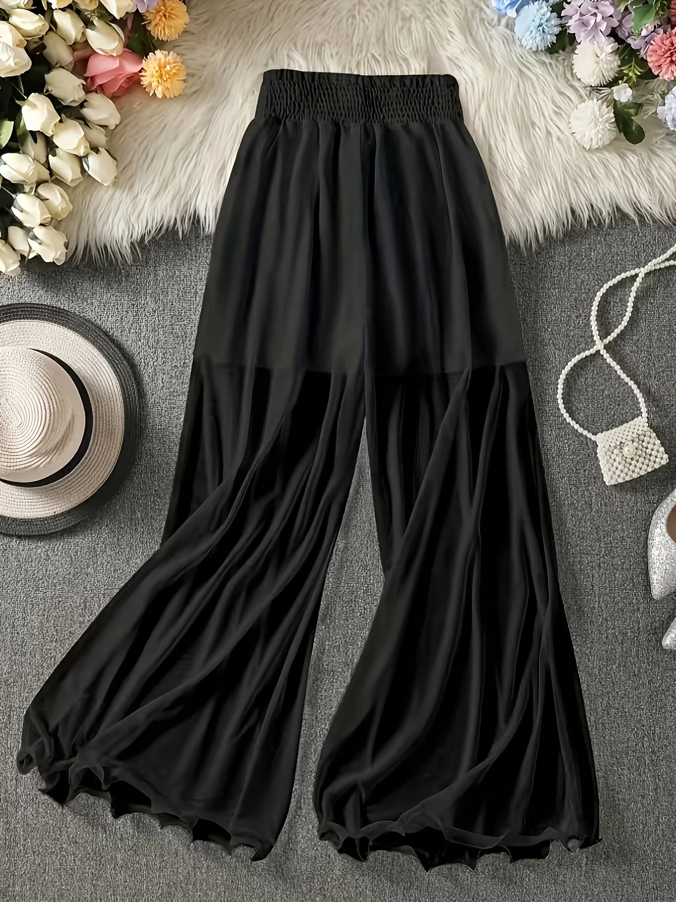 Pantalon Palazzo "Brise Nocturne"