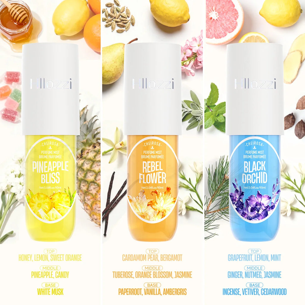 Brume Parfumée Corps & Cheveux – Collection Fruits & Fleurs 90 ml