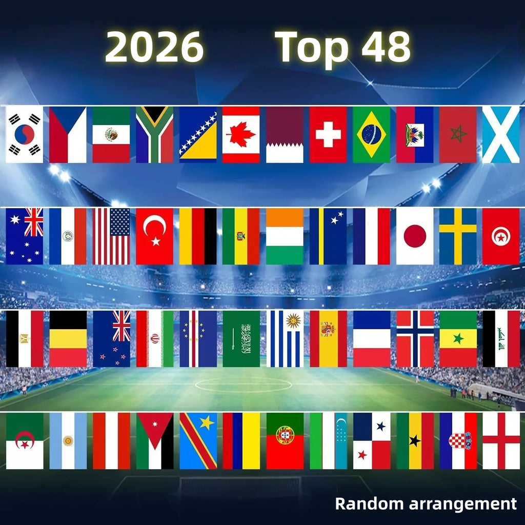 48 Countries Soccer National Flag