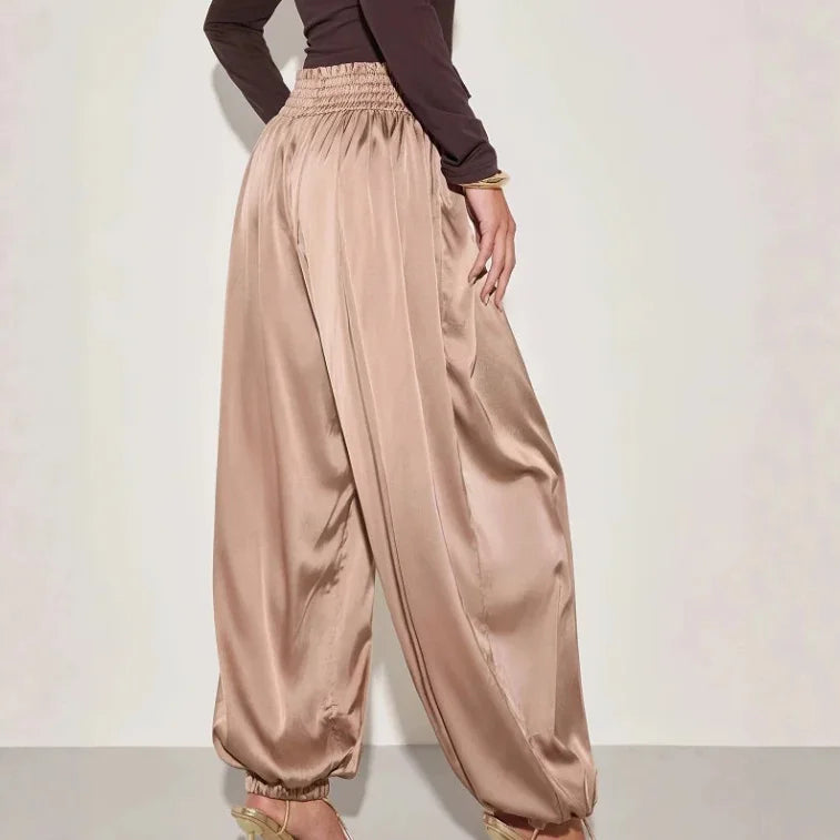 Pantalon Satin "Perle de Capri"
