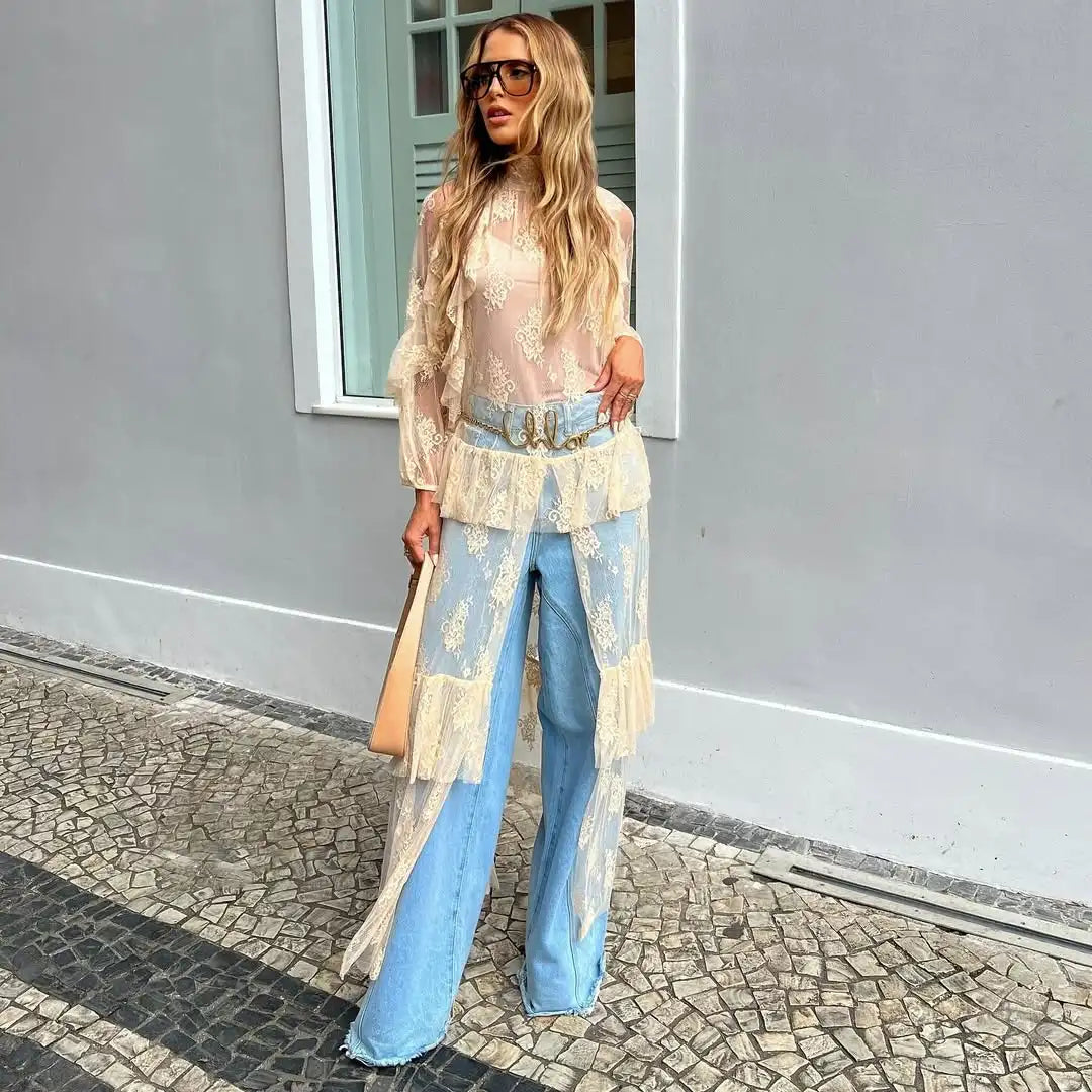 Kimono Bohème Riviera en Dentelle