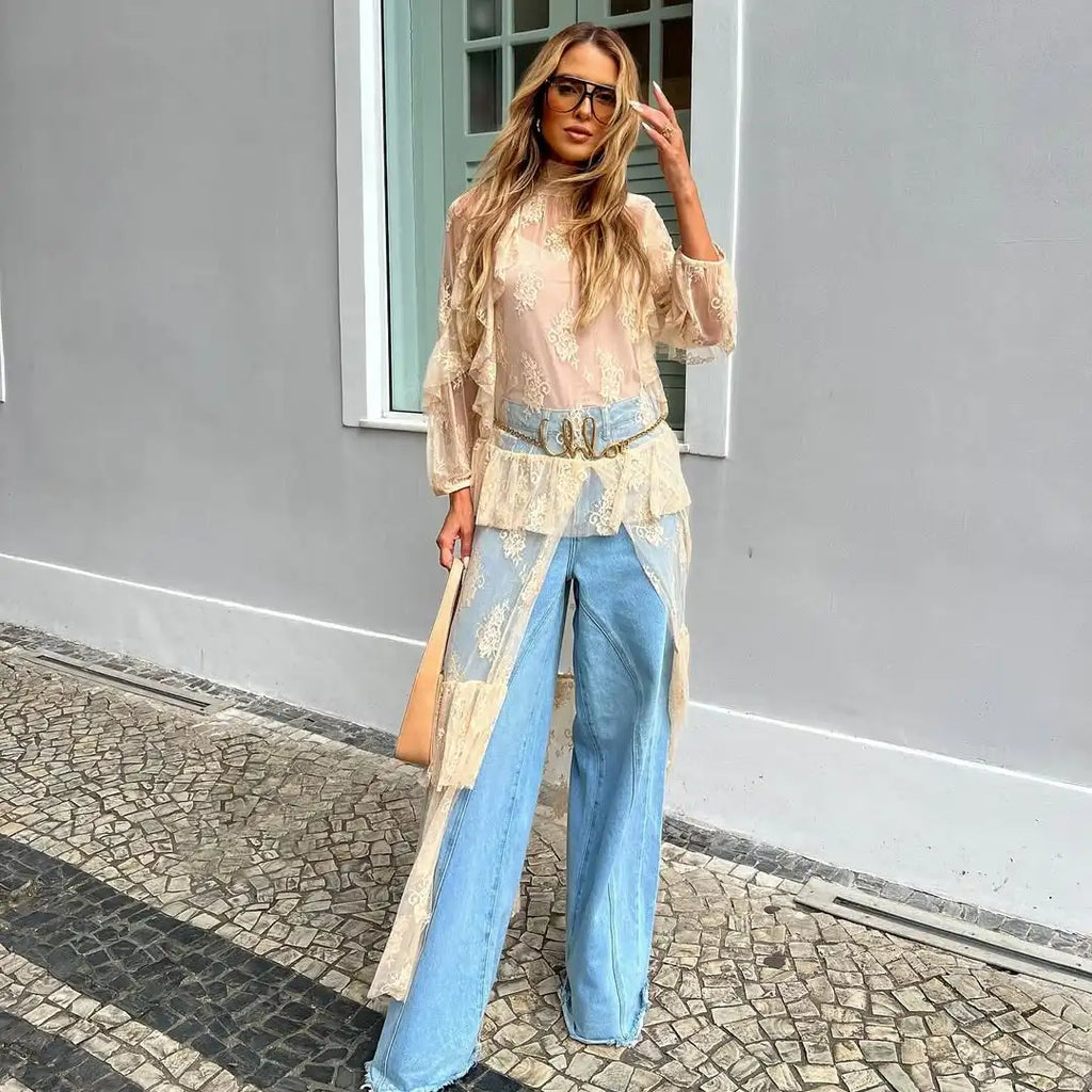Kimono Bohème Riviera en Dentelle