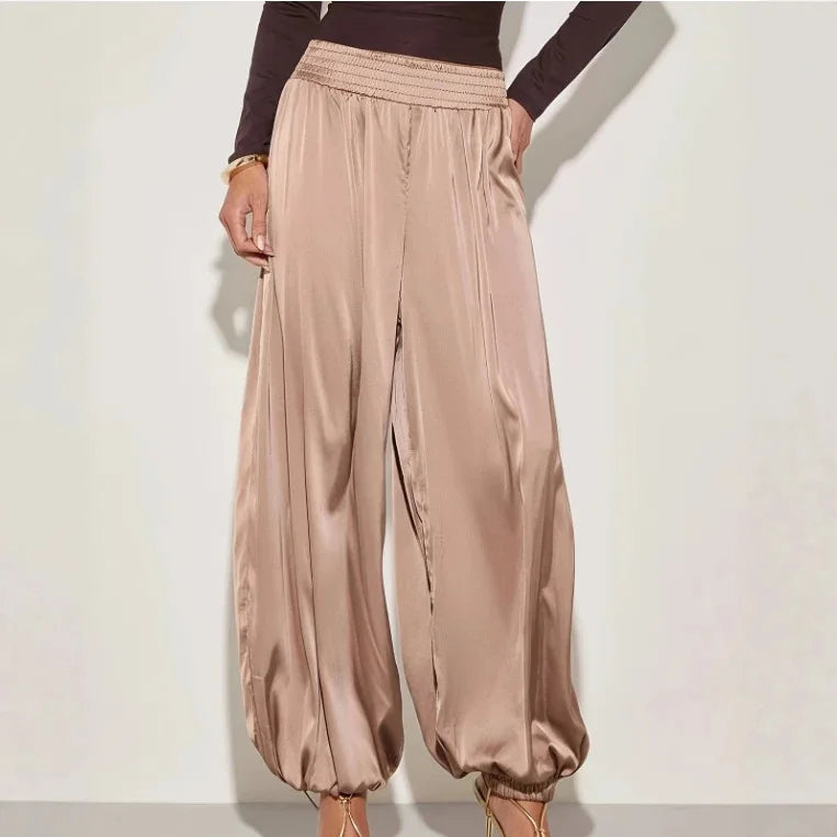 Pantalon Satin "Perle de Capri"