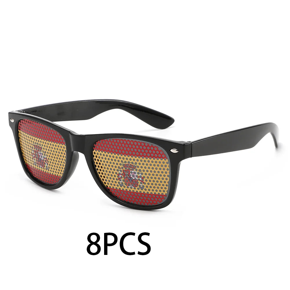 8PCS HD Vision Flag Sunglasses