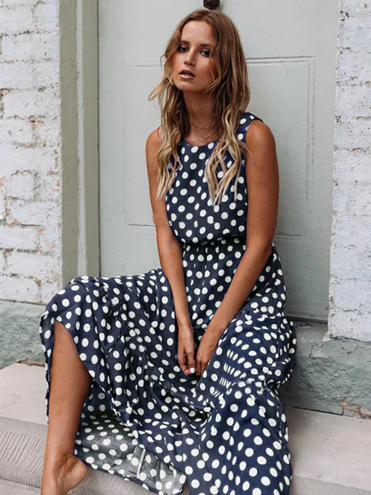 La Dolce Pois – Robe Bohème Riviera