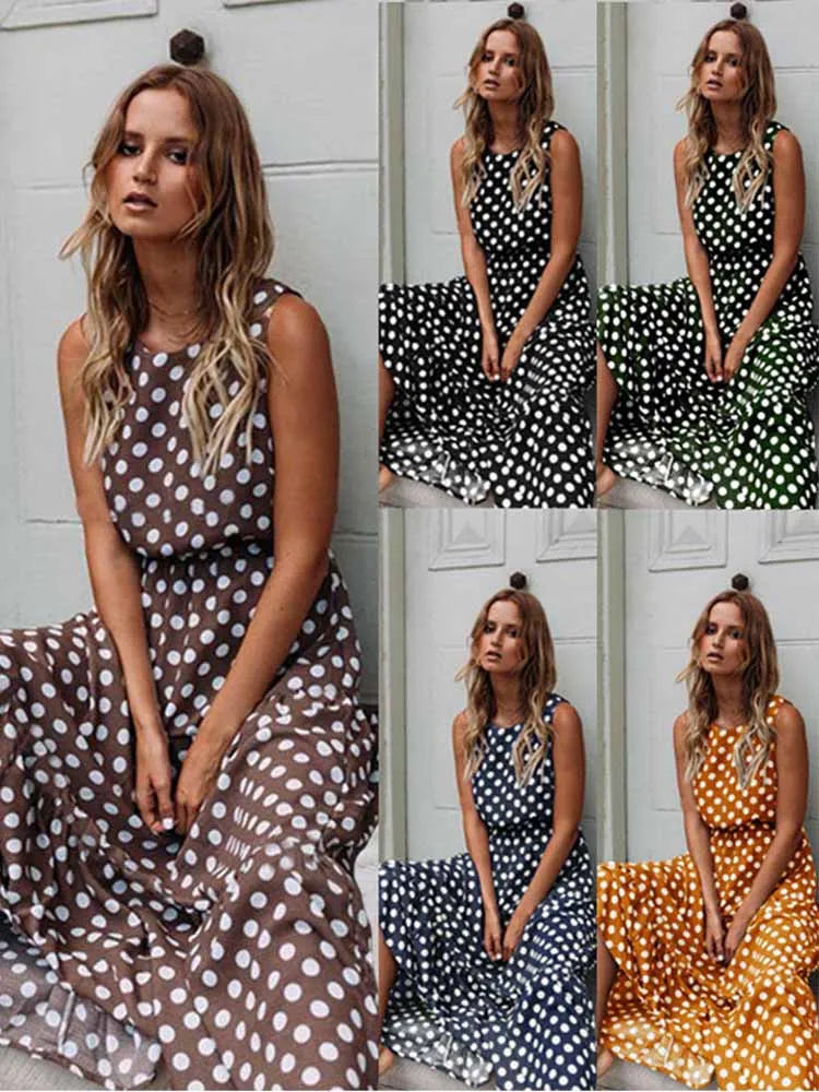 La Dolce Pois – Robe Bohème Riviera