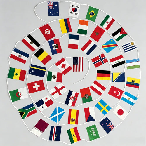 48 Countries Soccer National Flag