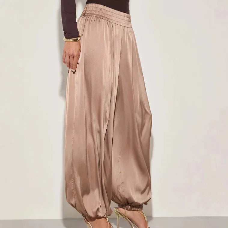 Pantalon Satin "Perle de Capri"