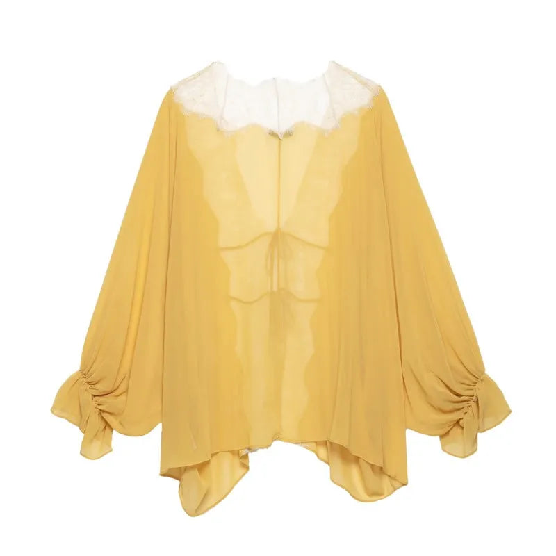 Blouse Bohème "Soleil d'Ambre"