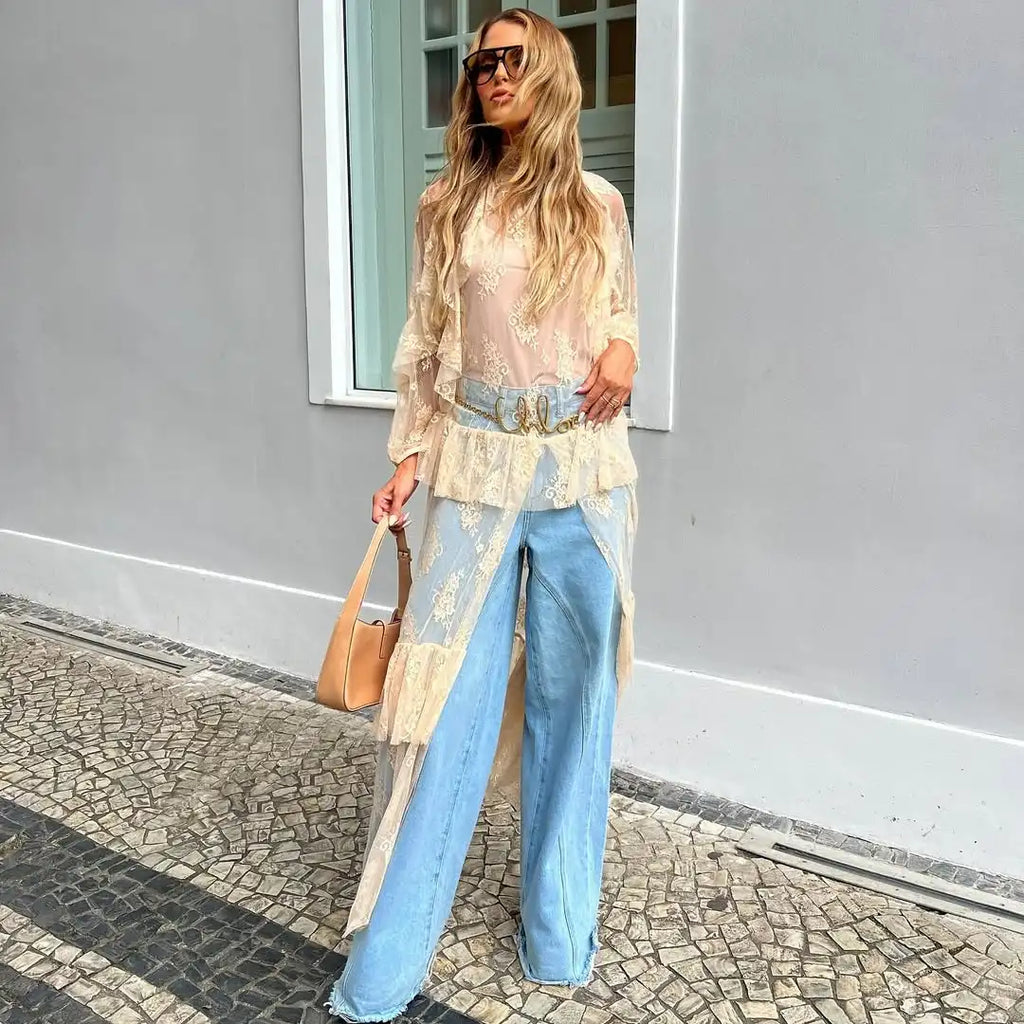 Kimono Bohème Riviera en Dentelle