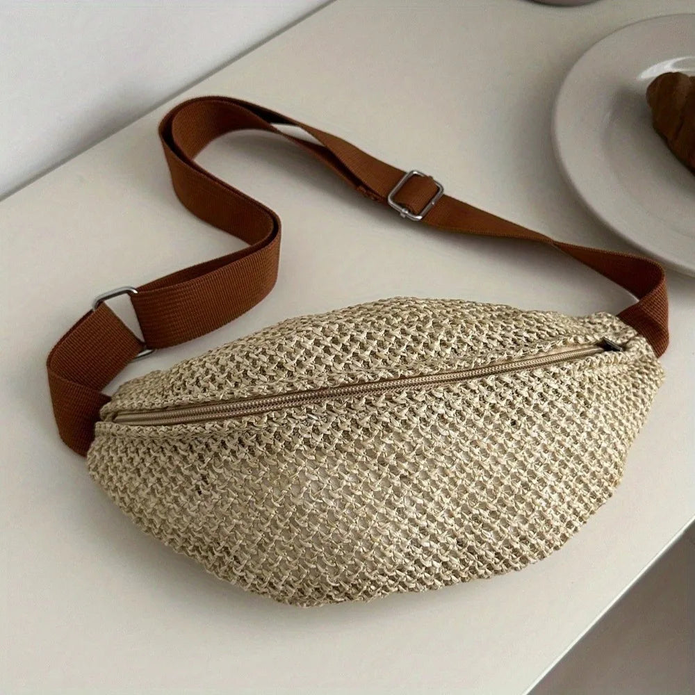 Le Nomade Tressé – Sac Bohème Sable