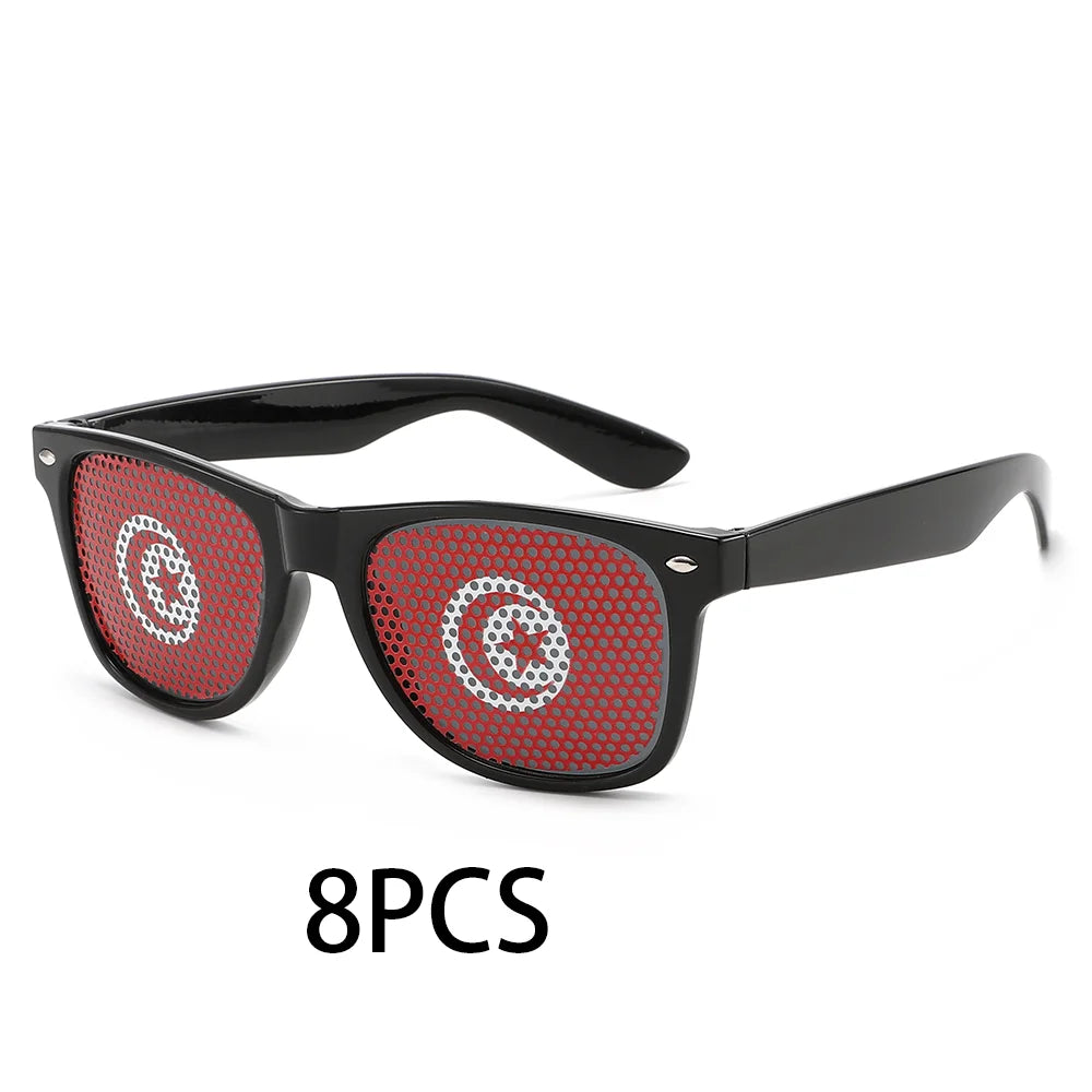 8PCS HD Vision Flag Sunglasses