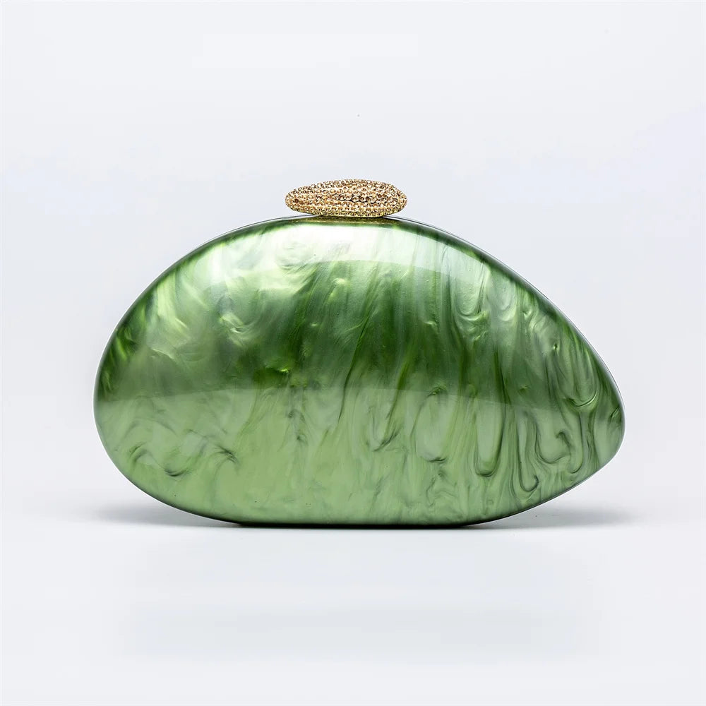 Luna Pearl – Pochette Marbre Doré