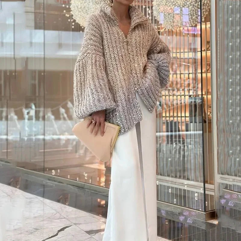 ✨ Cardigan Capri Sparkle