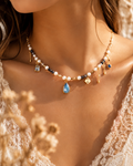 Collier Luna Perla Azul