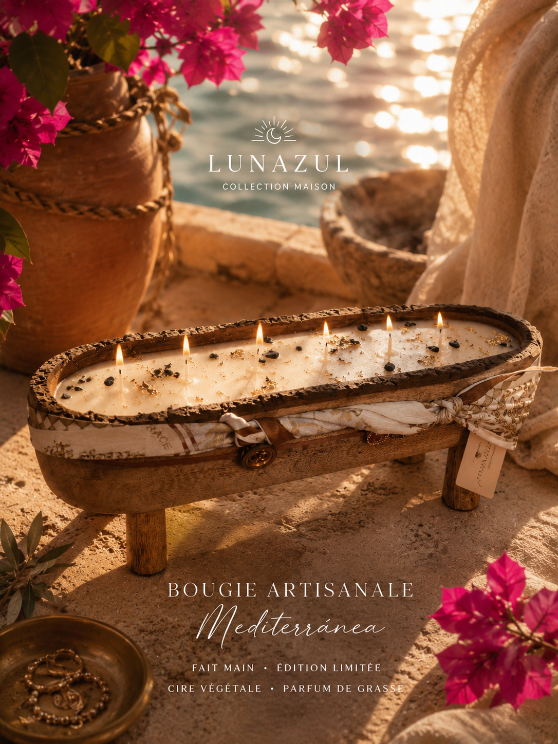 Bougie Artisanale "Mediterranea" Edition Limitée