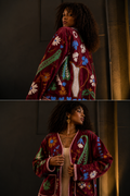 Veste Alya velours terracota